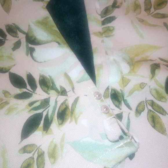 NWT Gloria Vanderbilt Amanda Capri Jeans in Stonewood & Palm Jungle Print Sz 12 - Picture 5 of 14